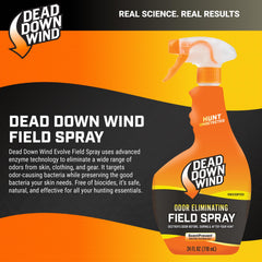 Dead Down Wind Evolve field spray bottle cap close-up highlighting easy-to-spray design for hunting