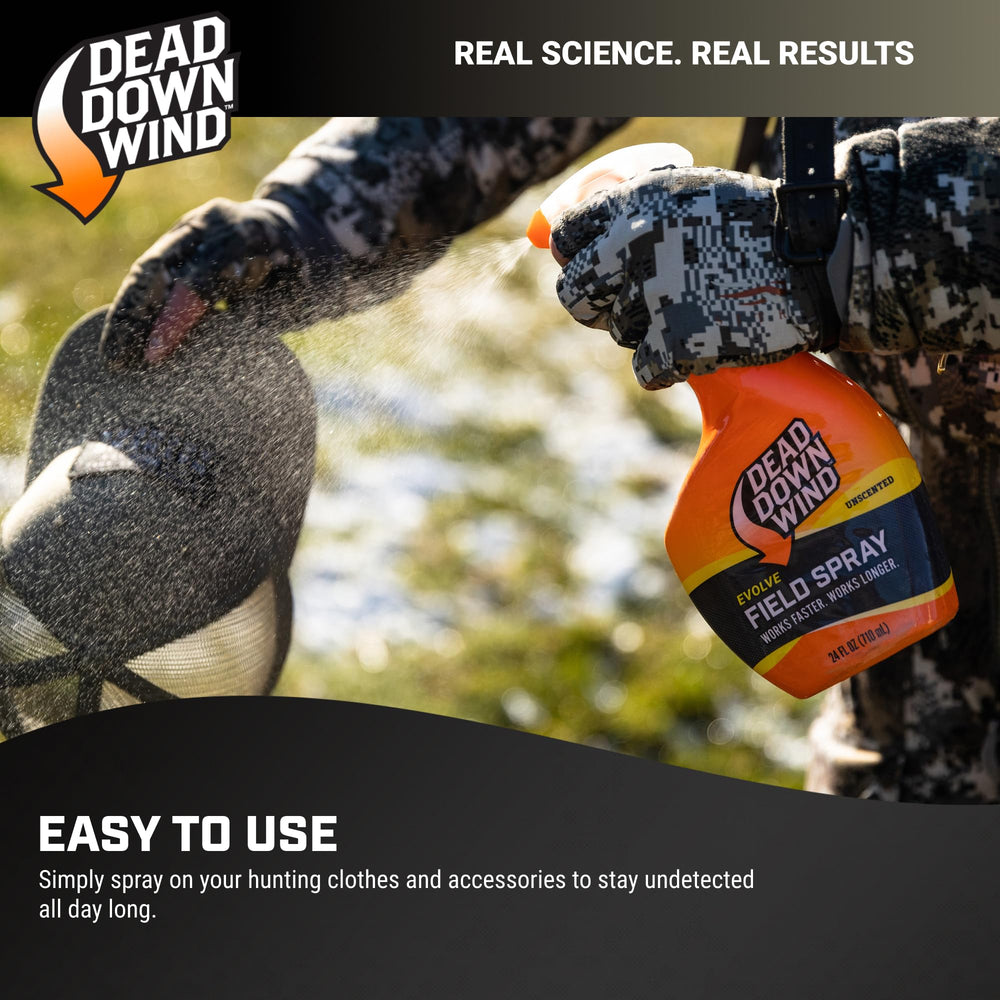Forest gear treated with Evolve during a hunting session.