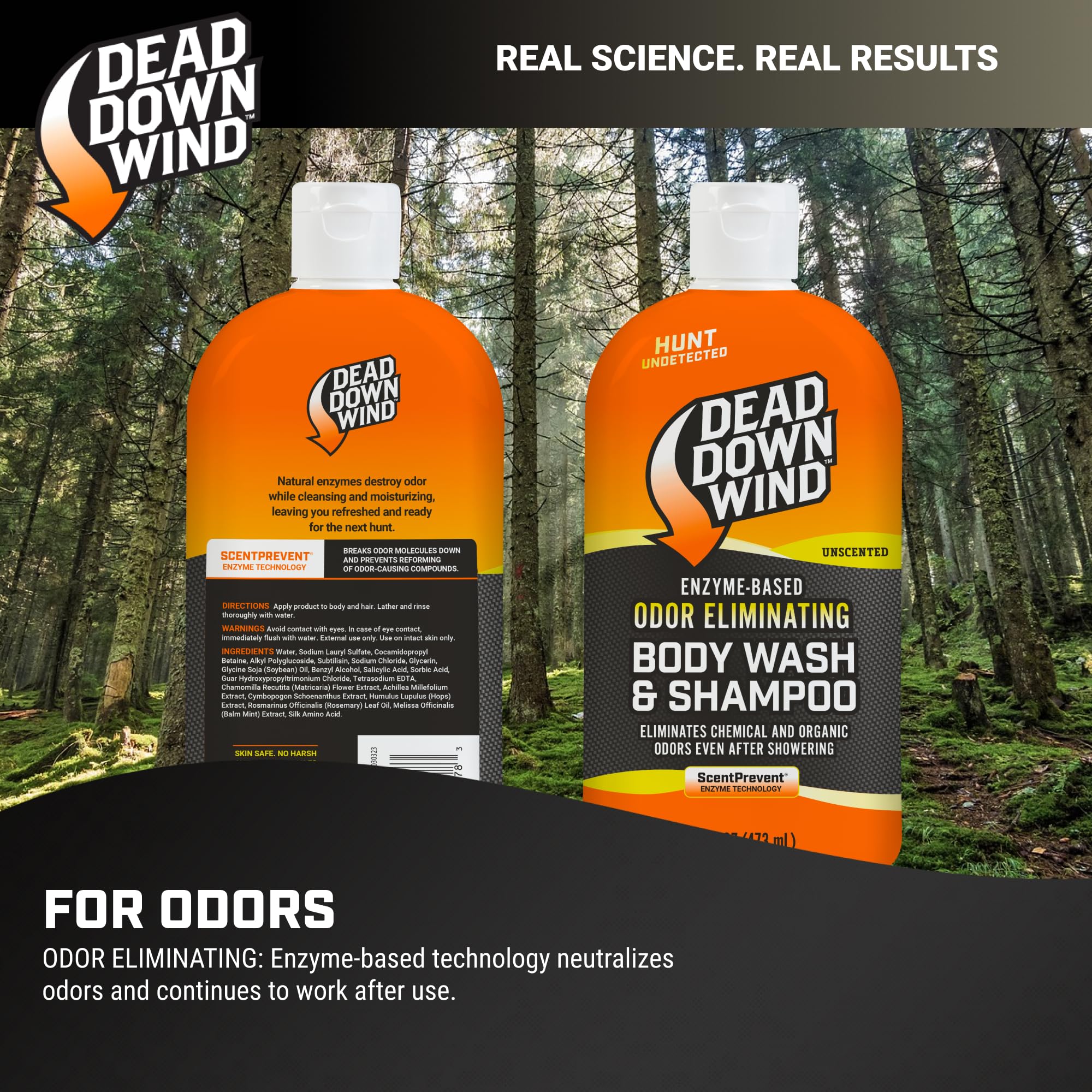Dead Down Wind fragrance-free formula is skin-safe and suitable for sensitive skin.