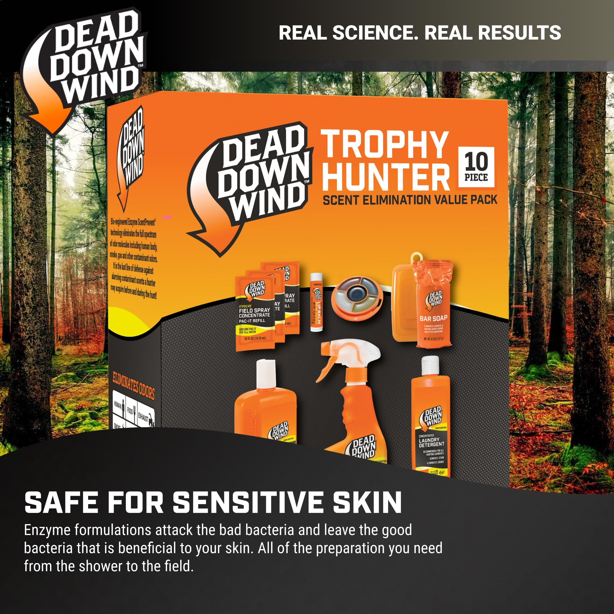 Dead Down Wind Ambush 5-Color Face Paint blends into environments for concealment.