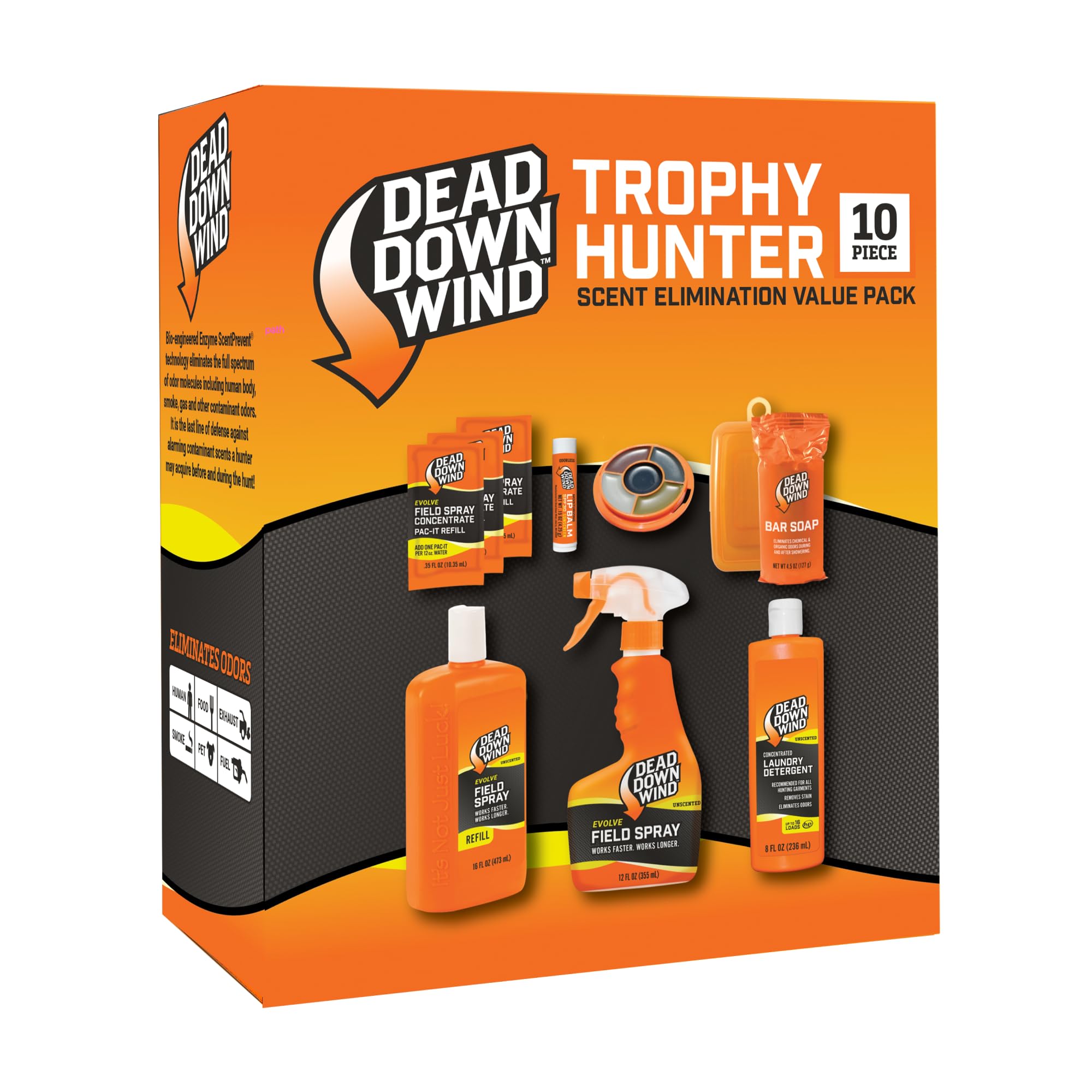 Dead Down Wind Trophy Hunter Laundry Detergent cleans hunting garments and reduces lingering odors.