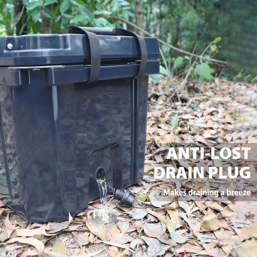 DEAPRULL 60QT cooler with dry storage options and dividers