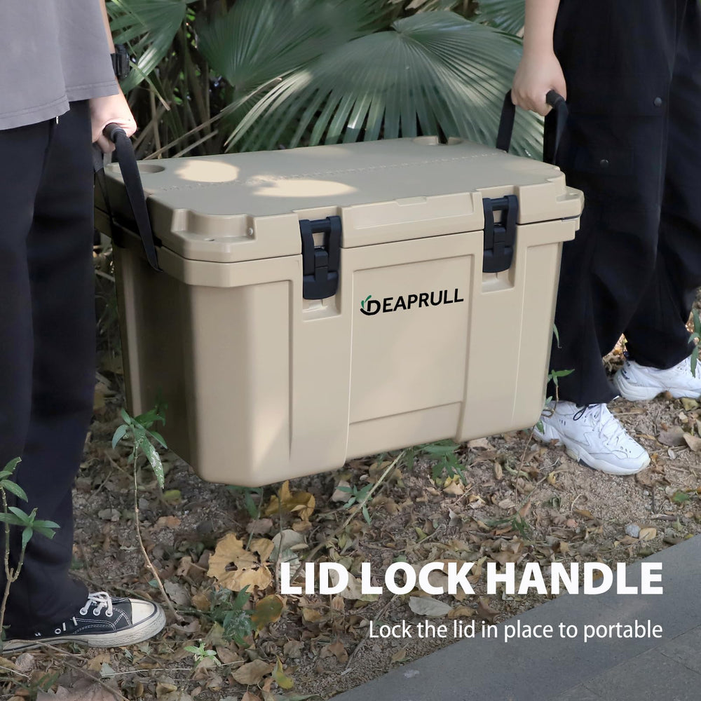 DEAPRULL hard cooler nylon rope handles provide comfortable carry