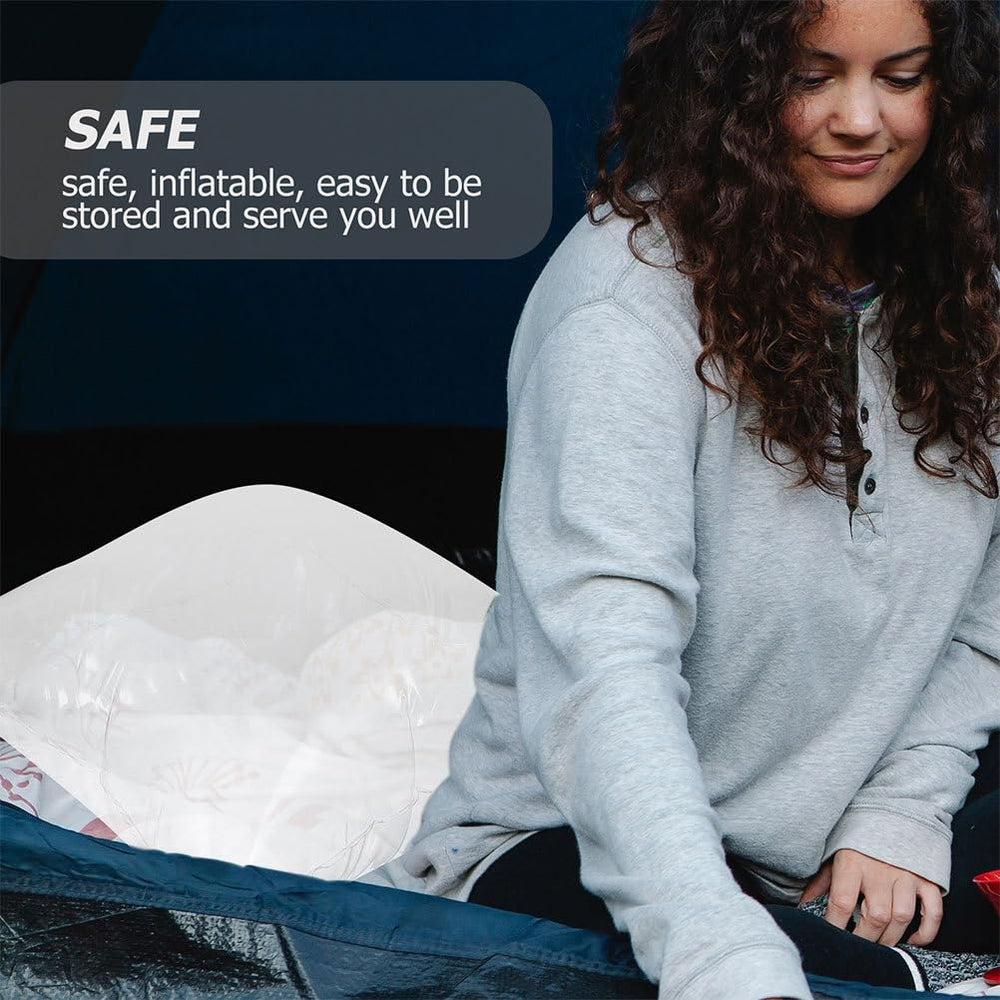 DEARMAMY compact space-saving pillow packs flat for travel.