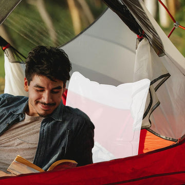 DEARMAMY outdoor to home use pillow supports neck and back on the go.