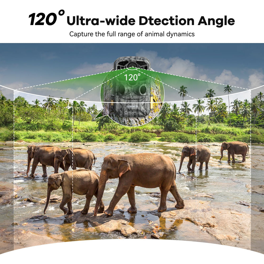 DEATTI trail camera 0.1s trigger detects movement instantly for reliable captures