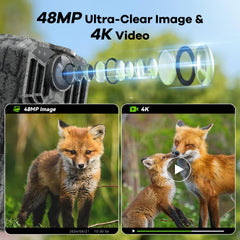 DEATTI trail camera 4K video captures vivid wildlife moments in high clarity