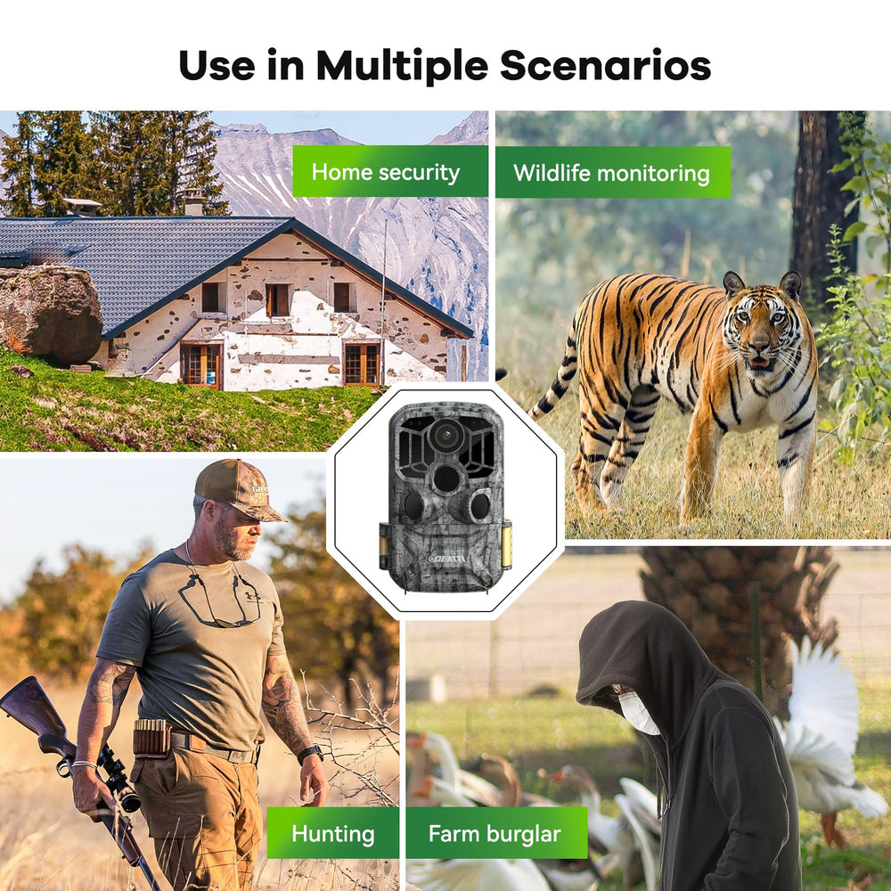 DEATTI trail camera waterproof build withstands outdoor conditions