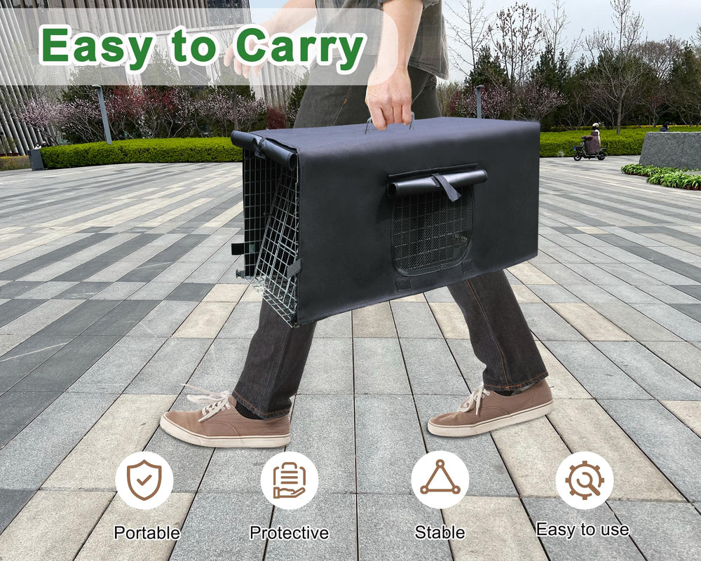 Deblue four corner clasp locks keep the cover secure in wind