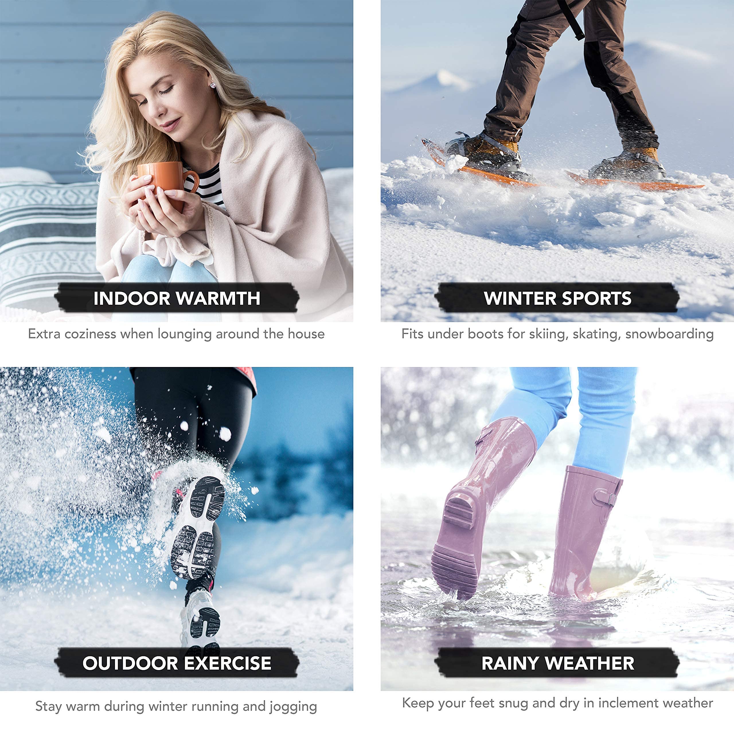 Debra Weitzner 12-pair thermal socks showcase warmth and all-day comfort