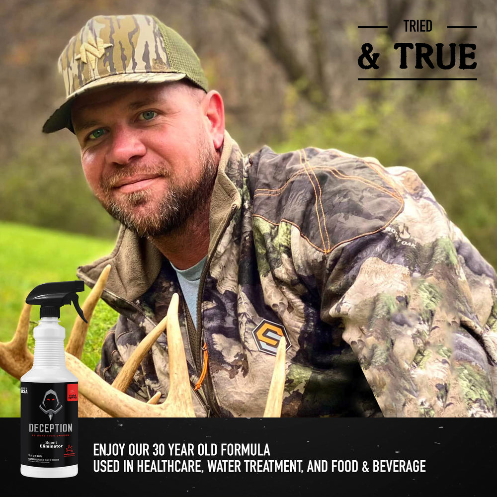 Deception Scents keeps hunting gear odor-free for longer.