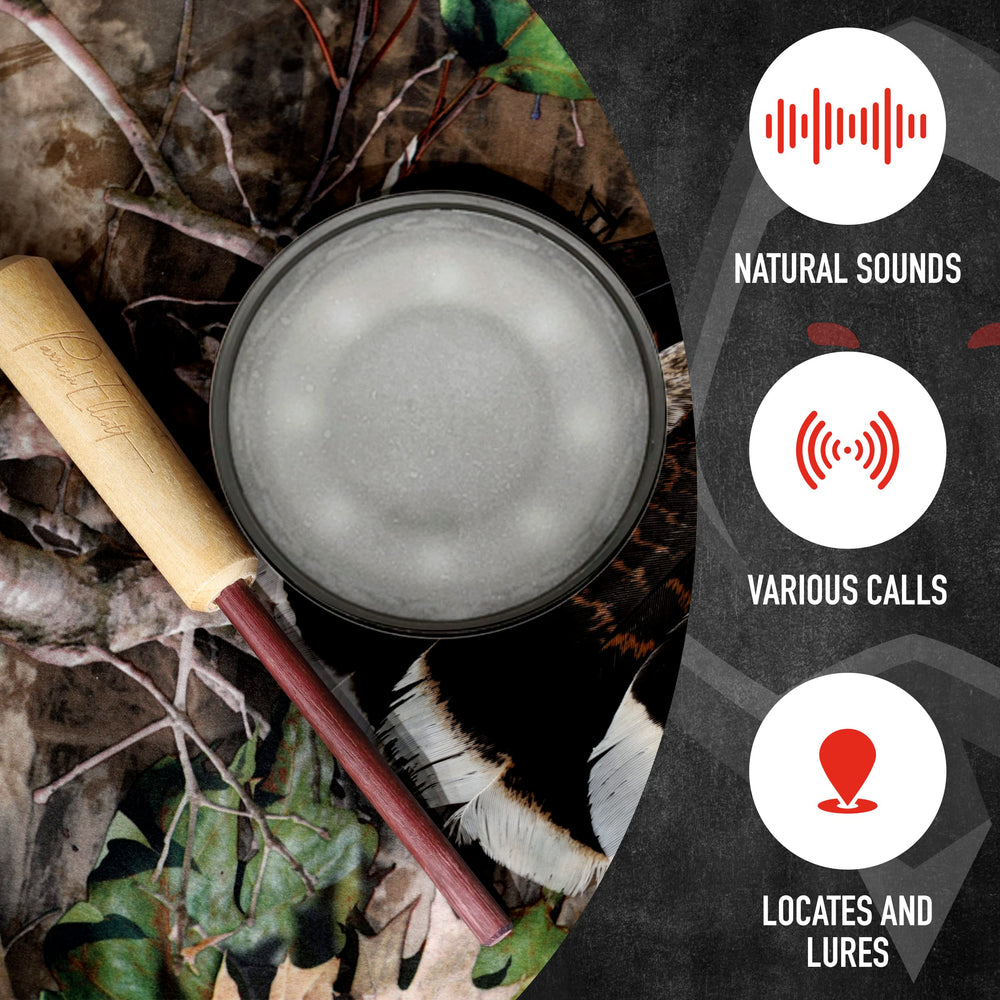 In-hand Deception Scents MK Pot Call offers easy grip during field calling.