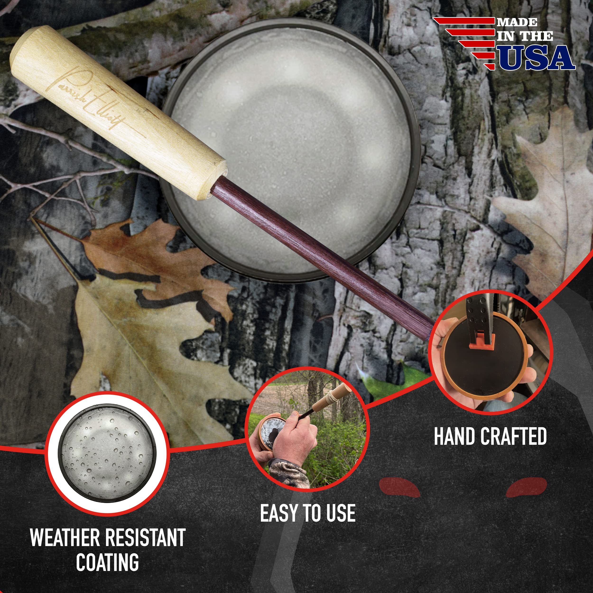 Deception Scents MK Pot Call with slate surface yields natural clucks.