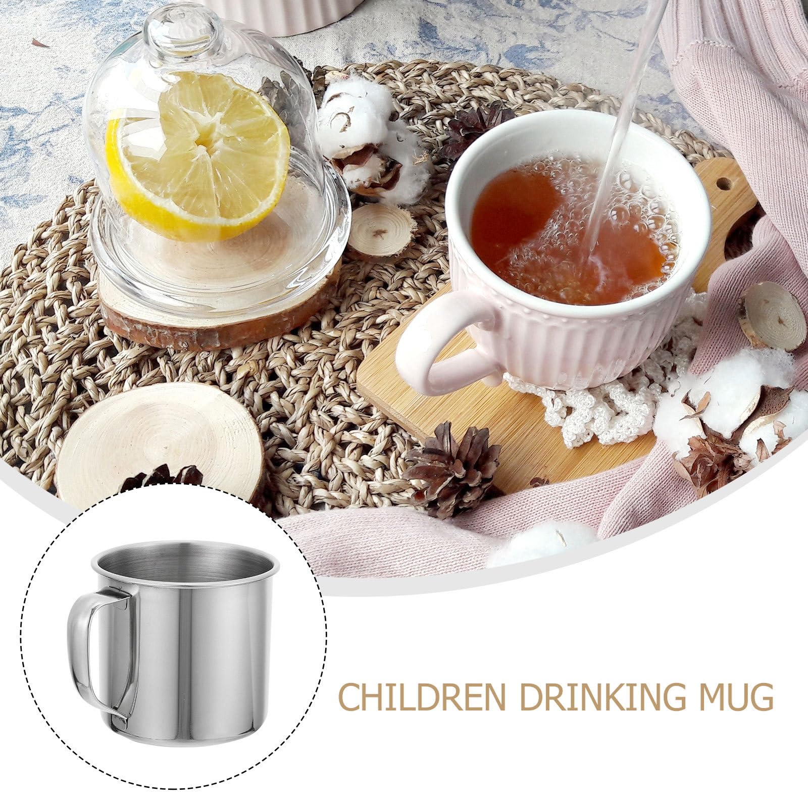 DECHOUS kid mug dishwasher safe for quick cleaning