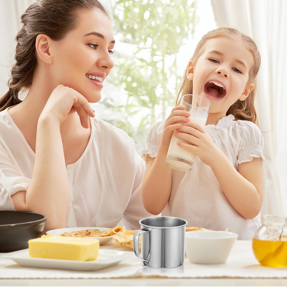 DECHOUS stainless steel kids mug handles hot or cold drinks