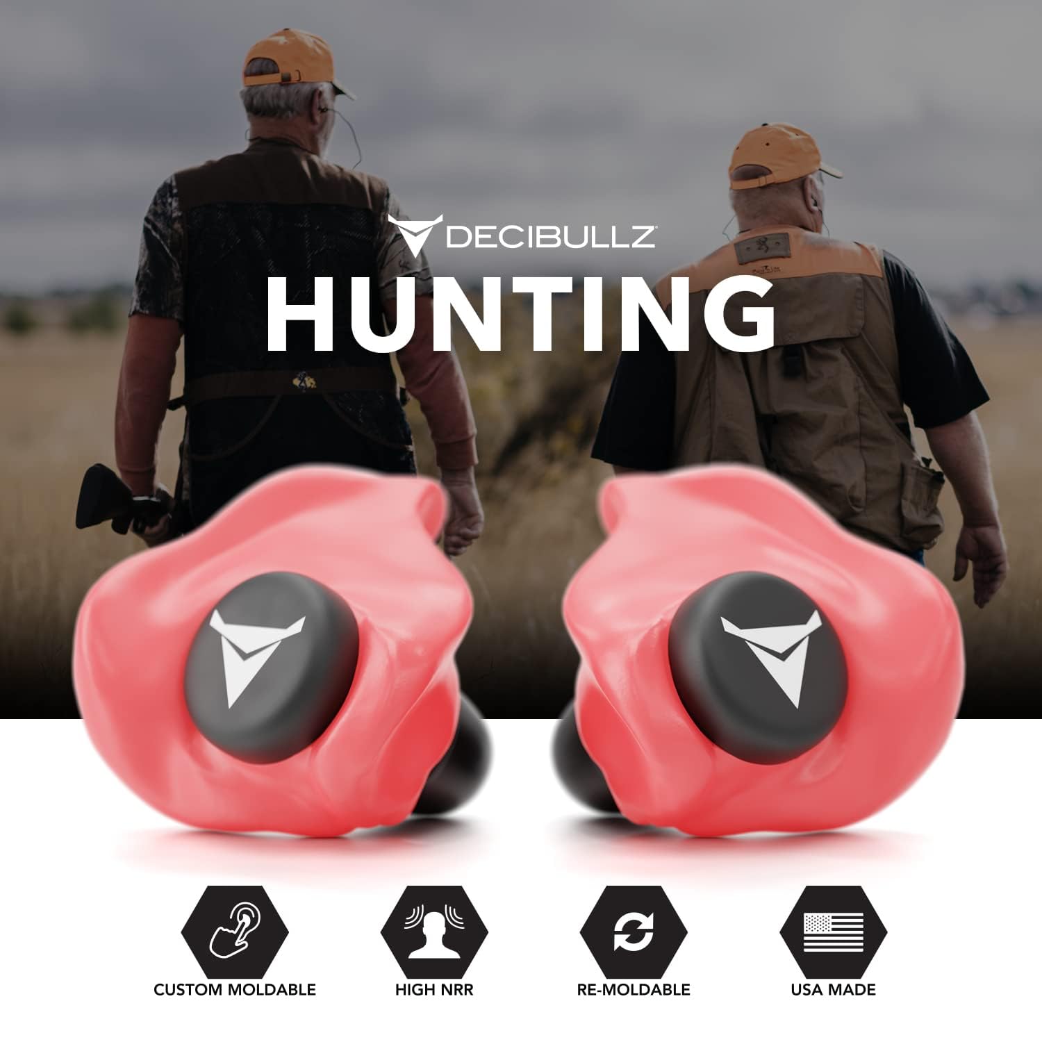 Decibullz earplugs in travel or concert setting illustrate portable hearing protection and comfort