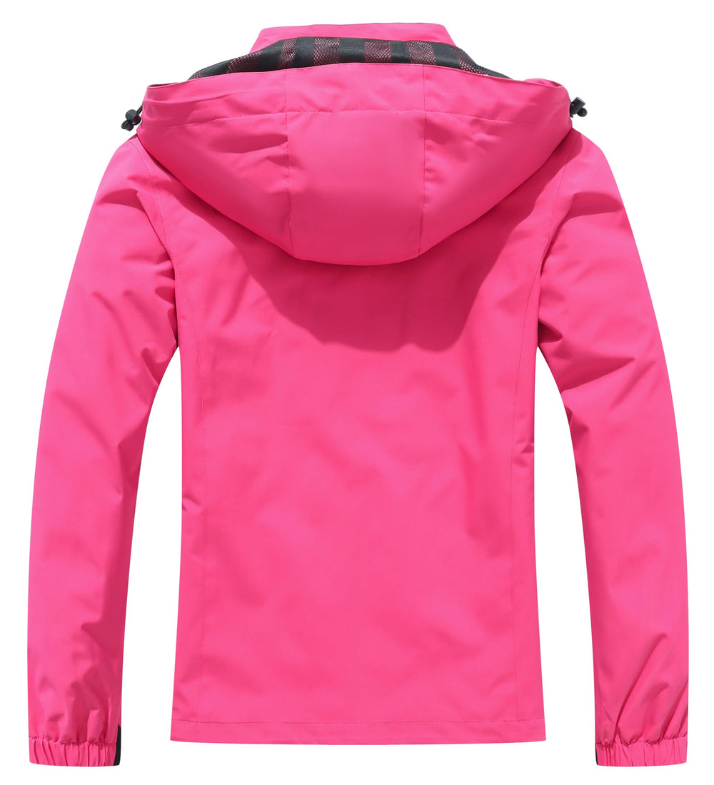 DECKTIN rain jacket hood detachable drawstring adjustable for changing weather
