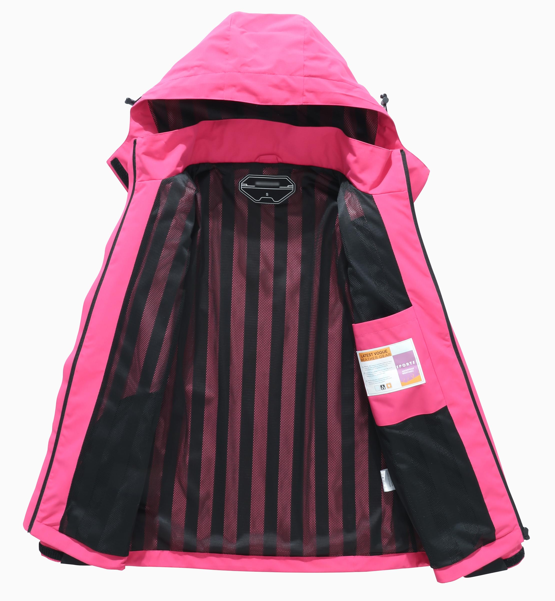 DECKTIN womens outdoor jacket pockets detail practical storage during trips