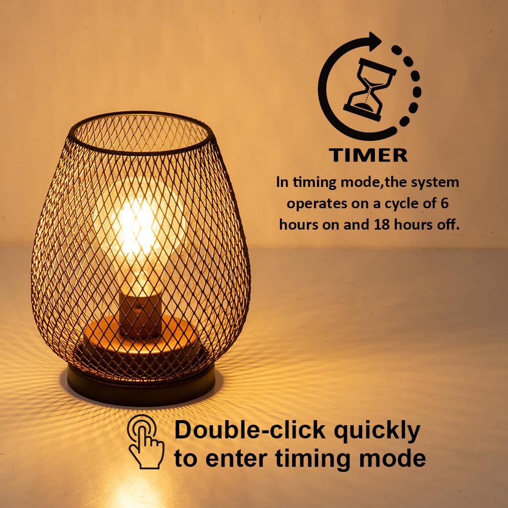 Decorkey adjustable brightness with timer for tailored mood and energy saving.