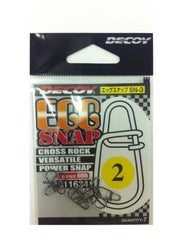 Decoy Egg Snap #2 (60lb) 7pcs - Black, SN-3 model, 60 lb test, size 2
