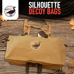 DecoyPro silhouette bag showing padded adjustable shoulder strap for hands-free carry