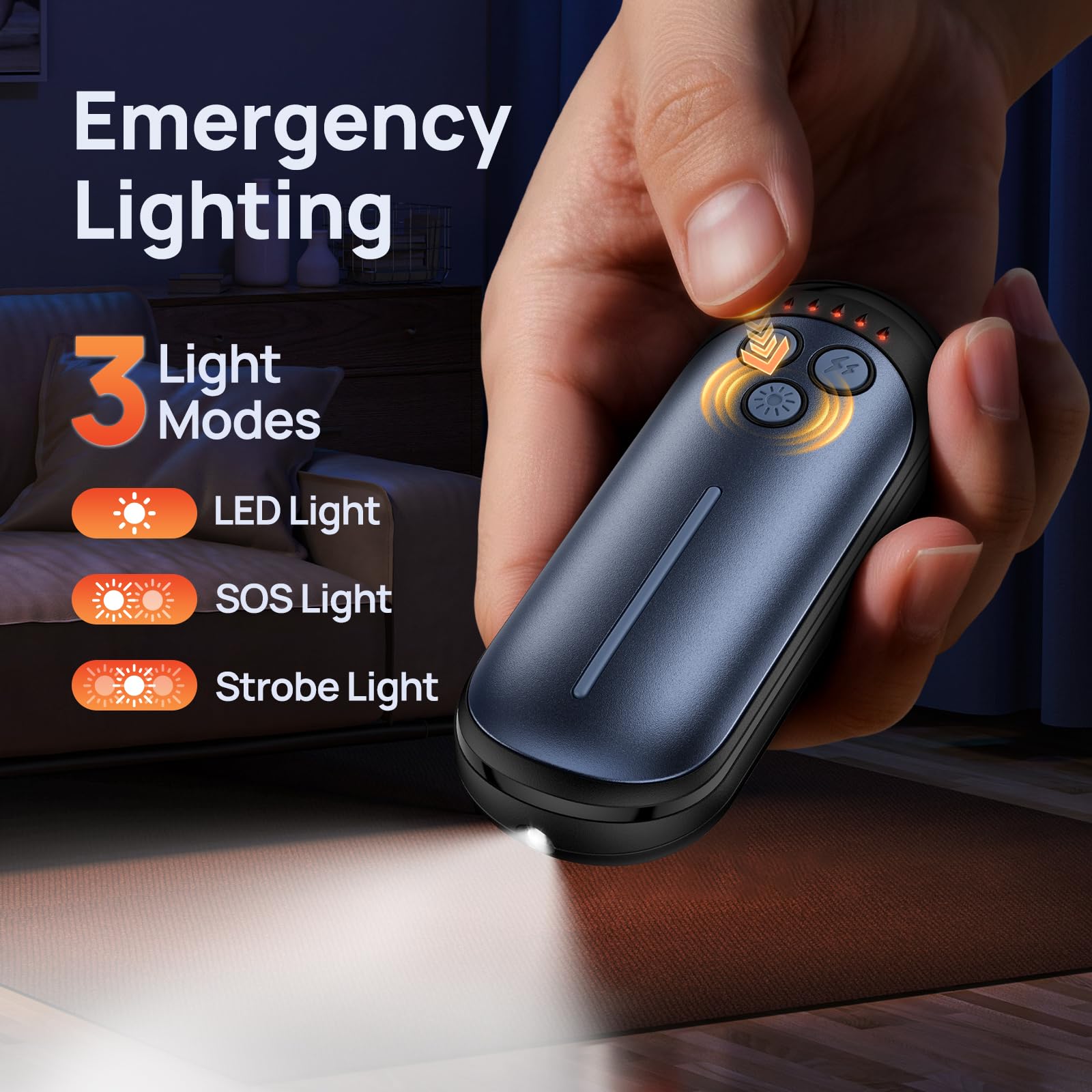 DeeKom five-level temperature indicator shows battery and heat status clearly.