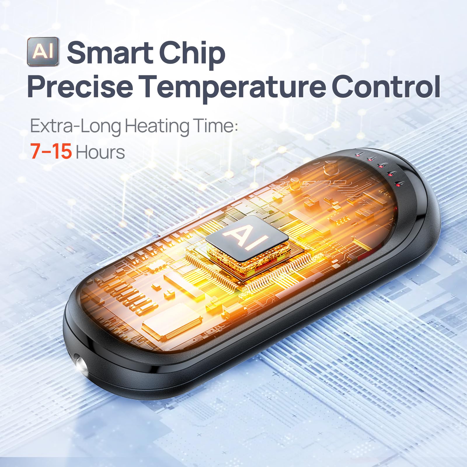 DeeKom one-touch rapid heating delivers instant warmth on demand.