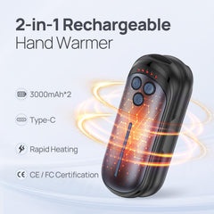 DeeKom two-in-one portable design hand warmers easy to slip into pockets.