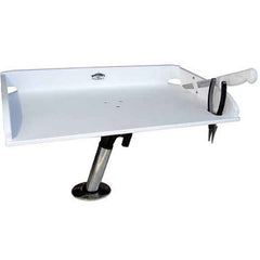 Deep Blue MSK-1 multi-system kit on a boat table for versatile fishing prep.