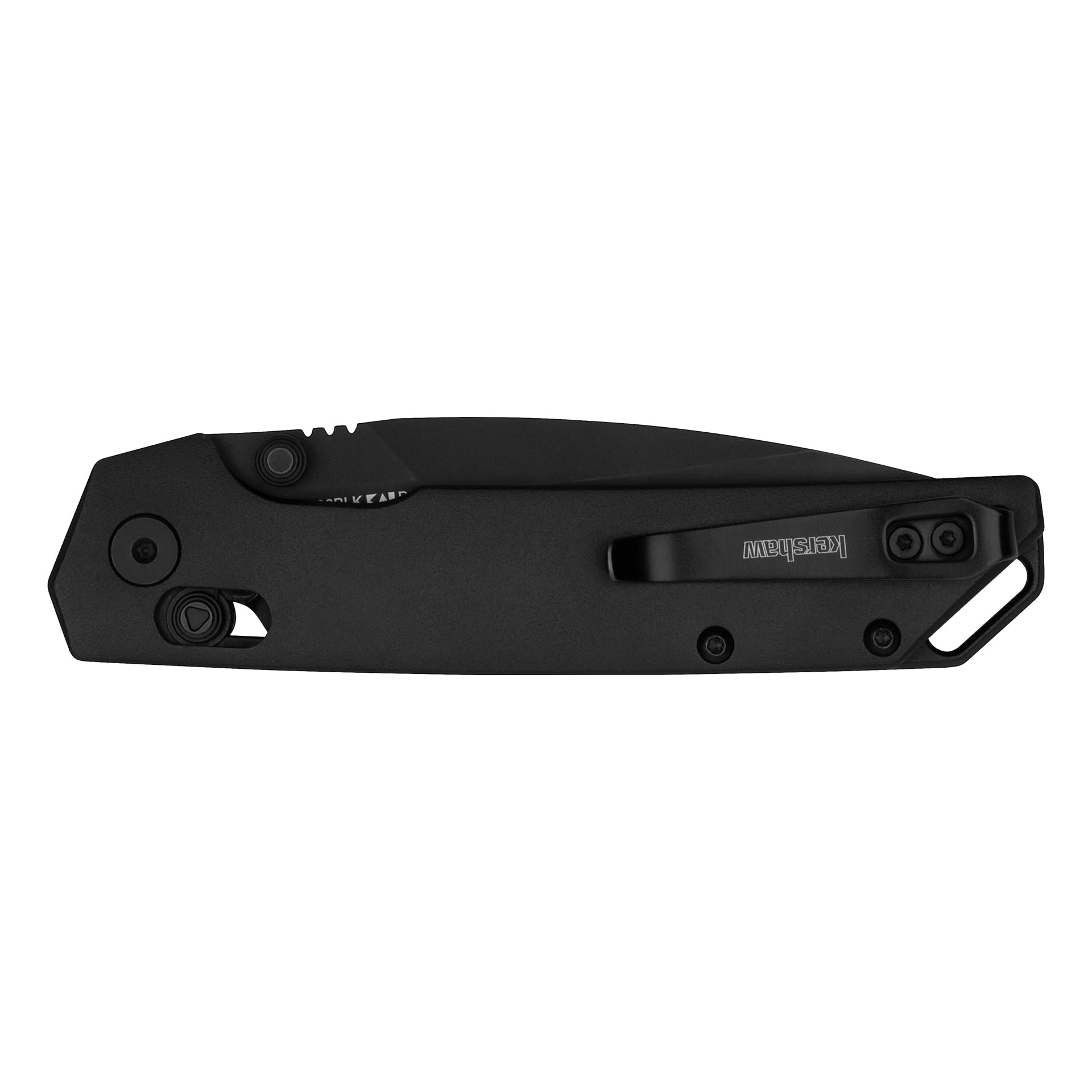 Deep-carry reversible pocket clip with black anodized backspacer