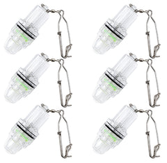Deep drop fishing light green LED 6-pack set