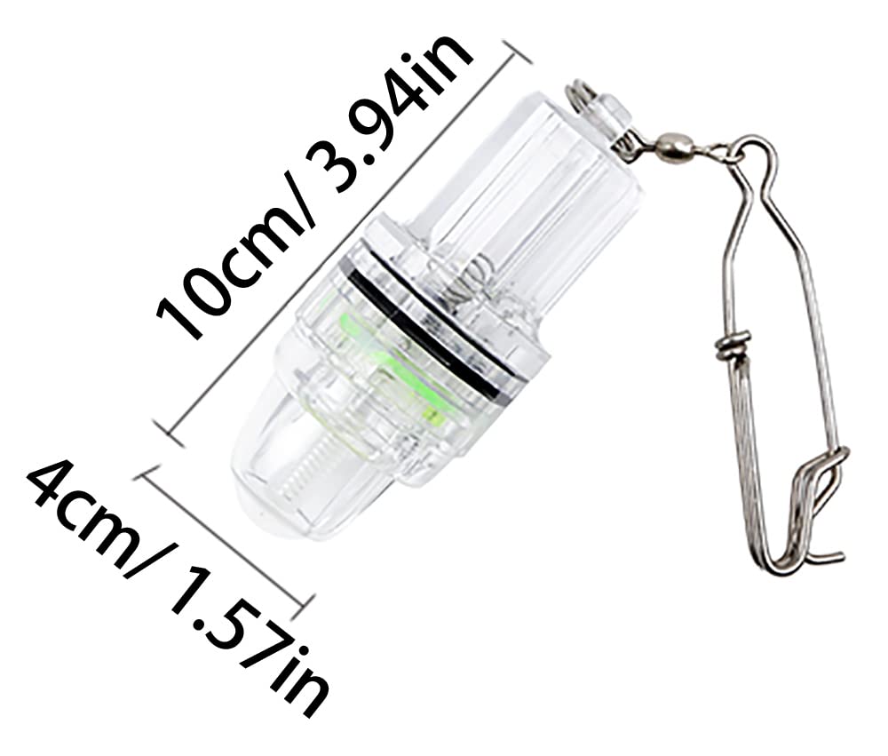 Six green LED deep drop fishing lights displayed