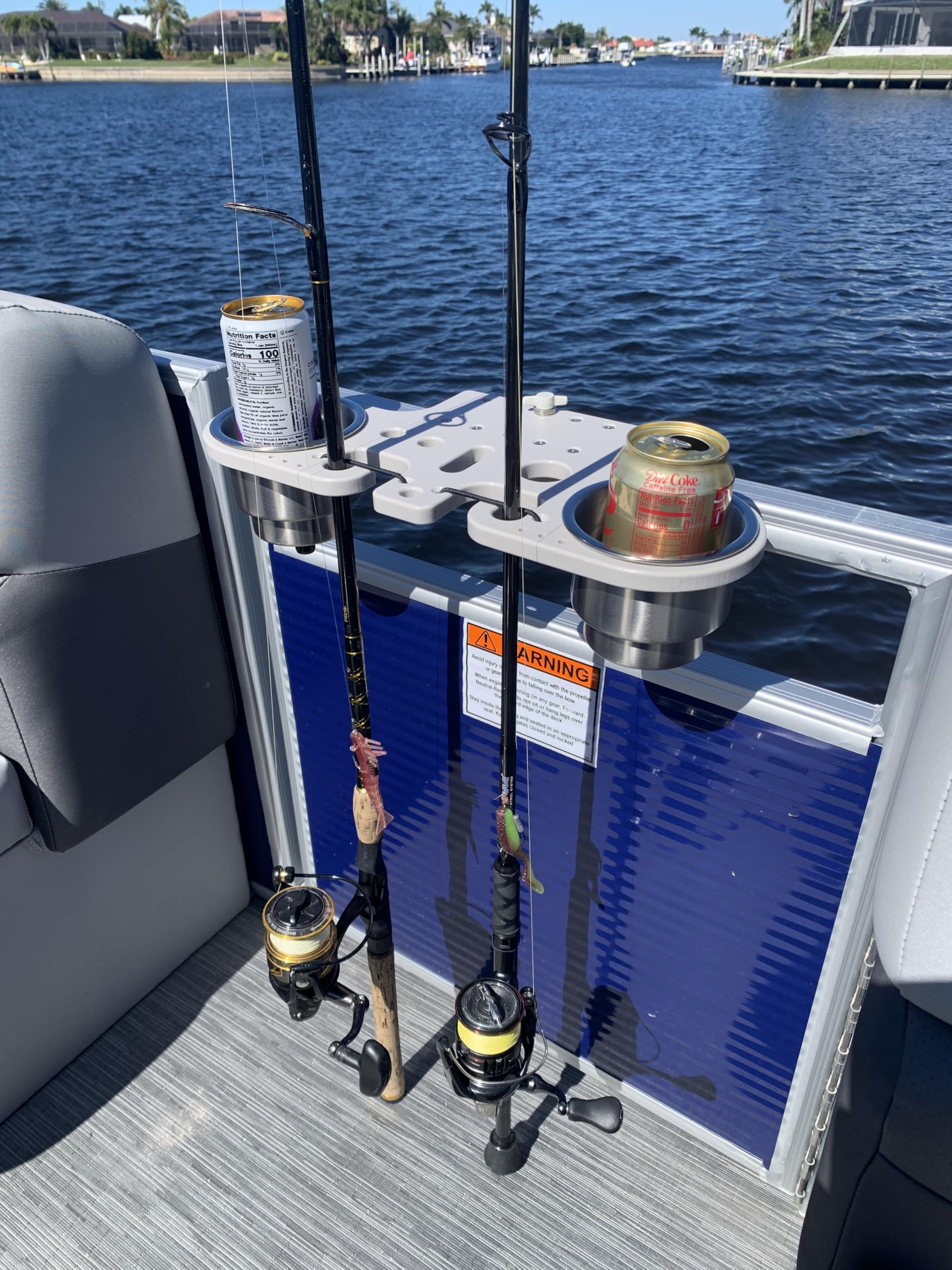 DeepBlue Outdoors No-Tools Installation showcases quick setup on rails.