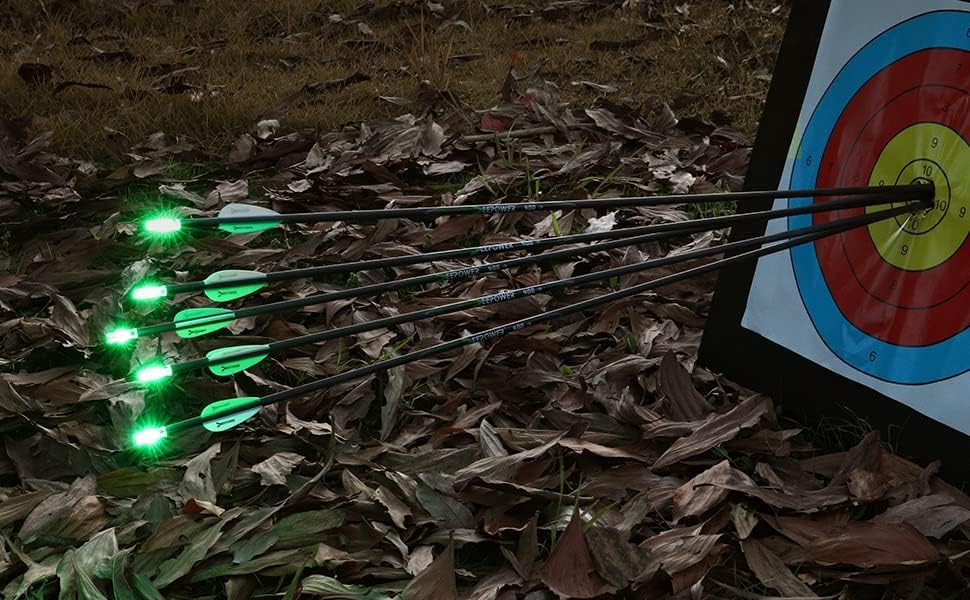 DEEPOWER arrows in hunting target setup demonstrating versatile use.