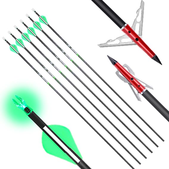 DEEPOWER 31-inch carbon arrows overview for hunting and practice