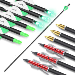 DEEPOWER arrows in flight toward target, illustrating stable, controlled arrow flight.