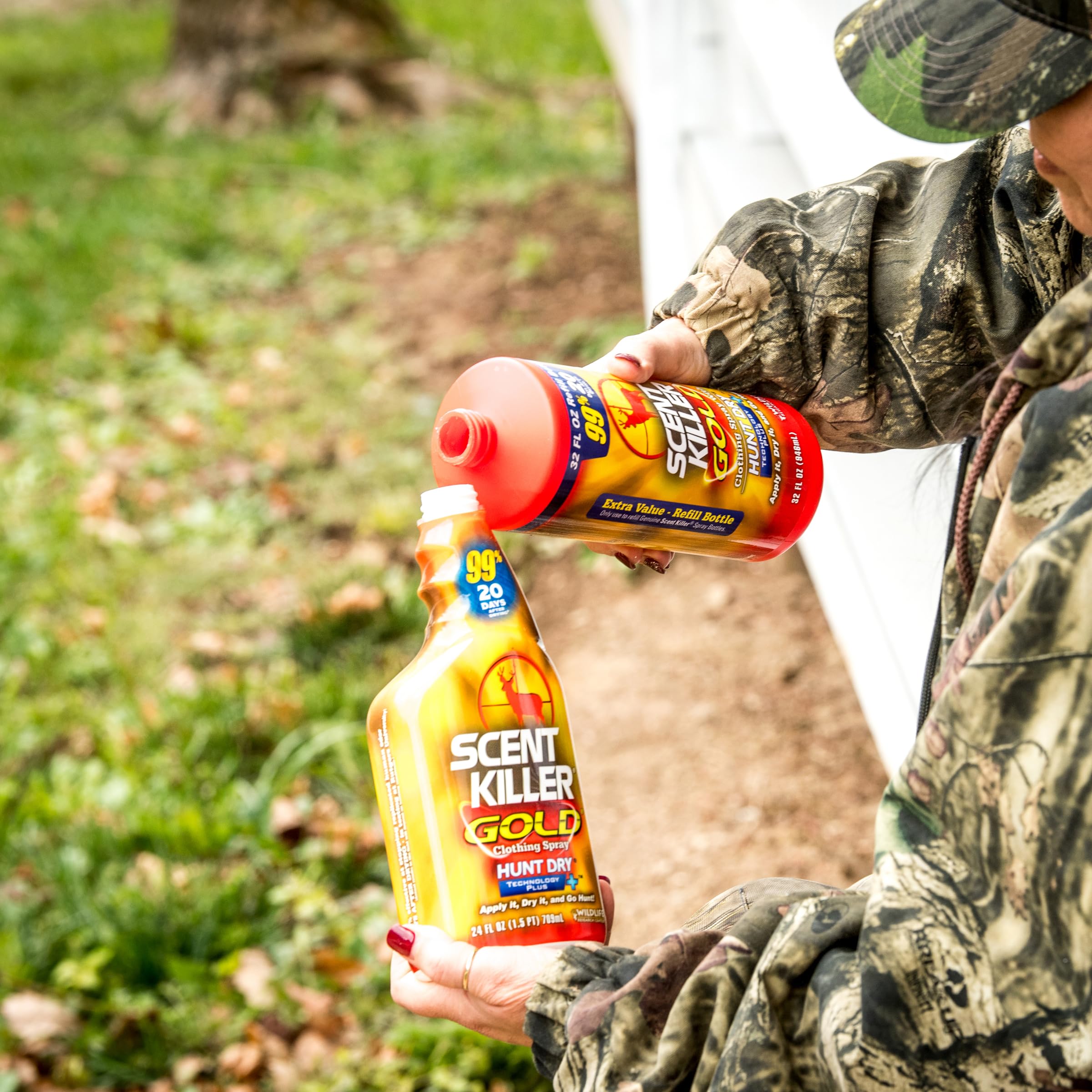 Deer, elk, and big game hunting scent elimination product