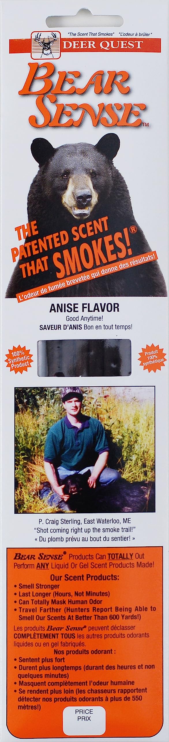 Deer Quest Bear Anise sticks pack ready for bear hunting
