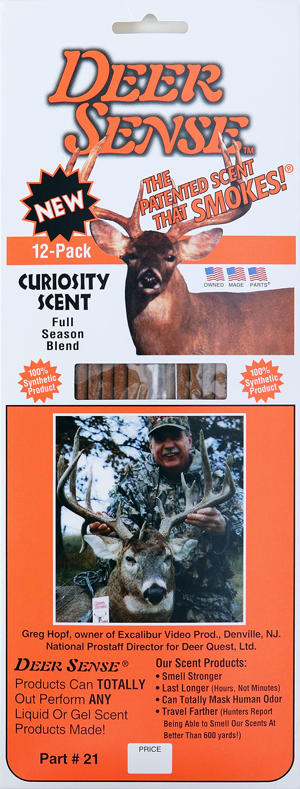 Deer Quest Deer Sense Curiosity sticks emit a smoke plume attracting deer