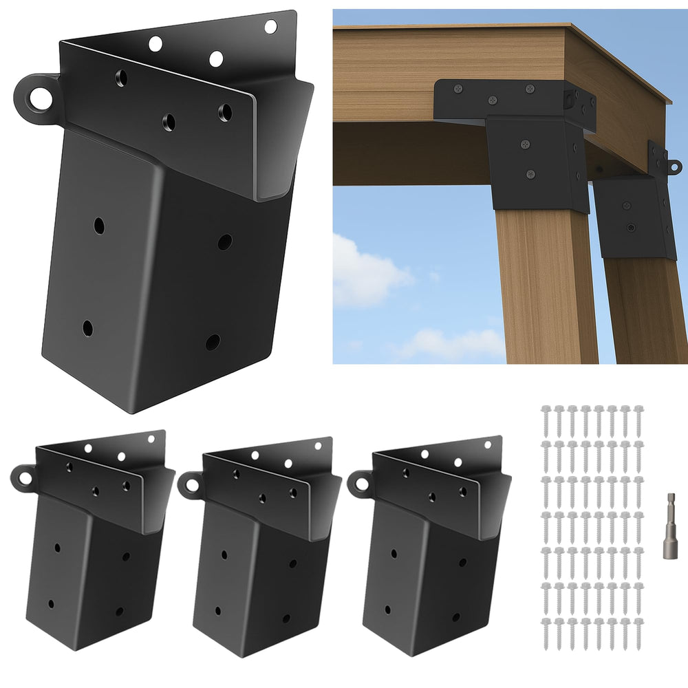 Deer Stand Brackets 4x4 front view showing rugged steel and finish for outdoor use