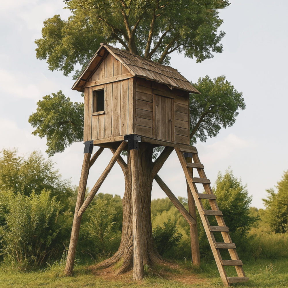 Deer Stand Brackets treehouse setup showcasing versatility