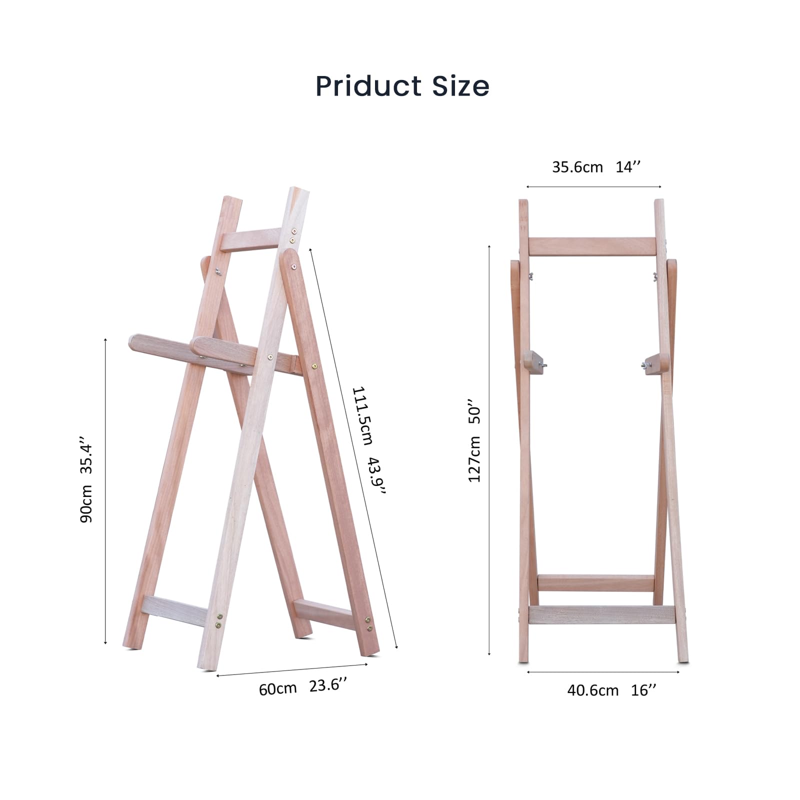 DEERACE wooden archery target stand detailed close-up highlights smooth pine finish and durable construction.