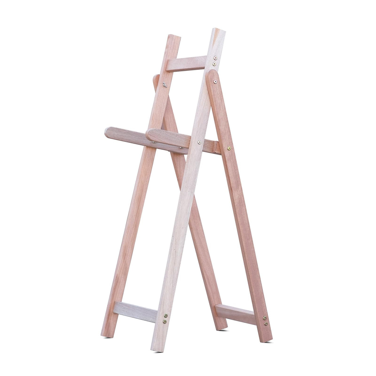 DEERACE wooden archery target stand setup shows stable base for backyard practice sessions.
