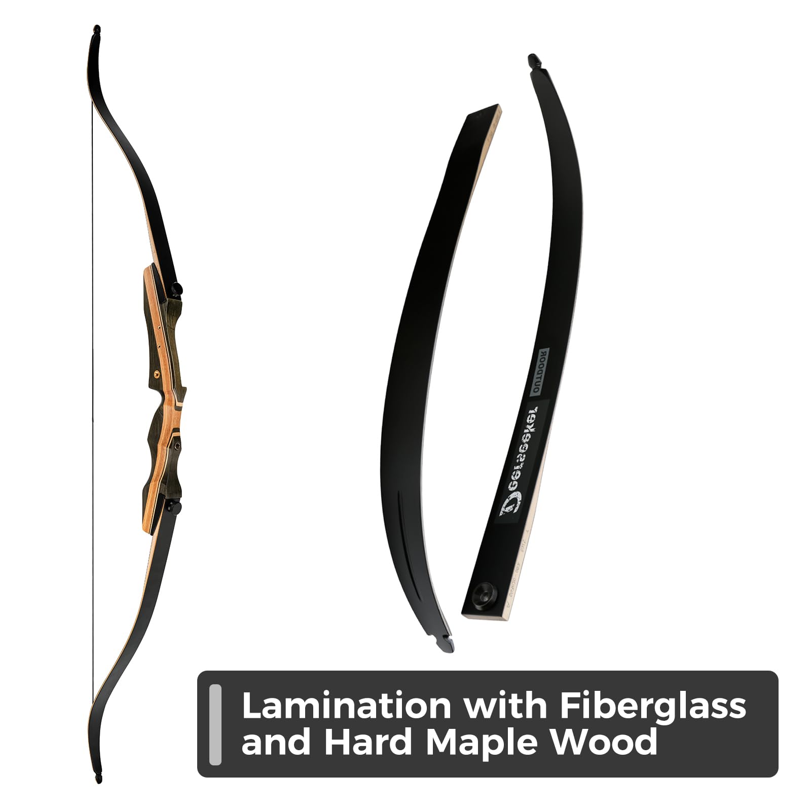 Deerseeker lower limb for 62-66 inch takedown bow delivers smooth draw.