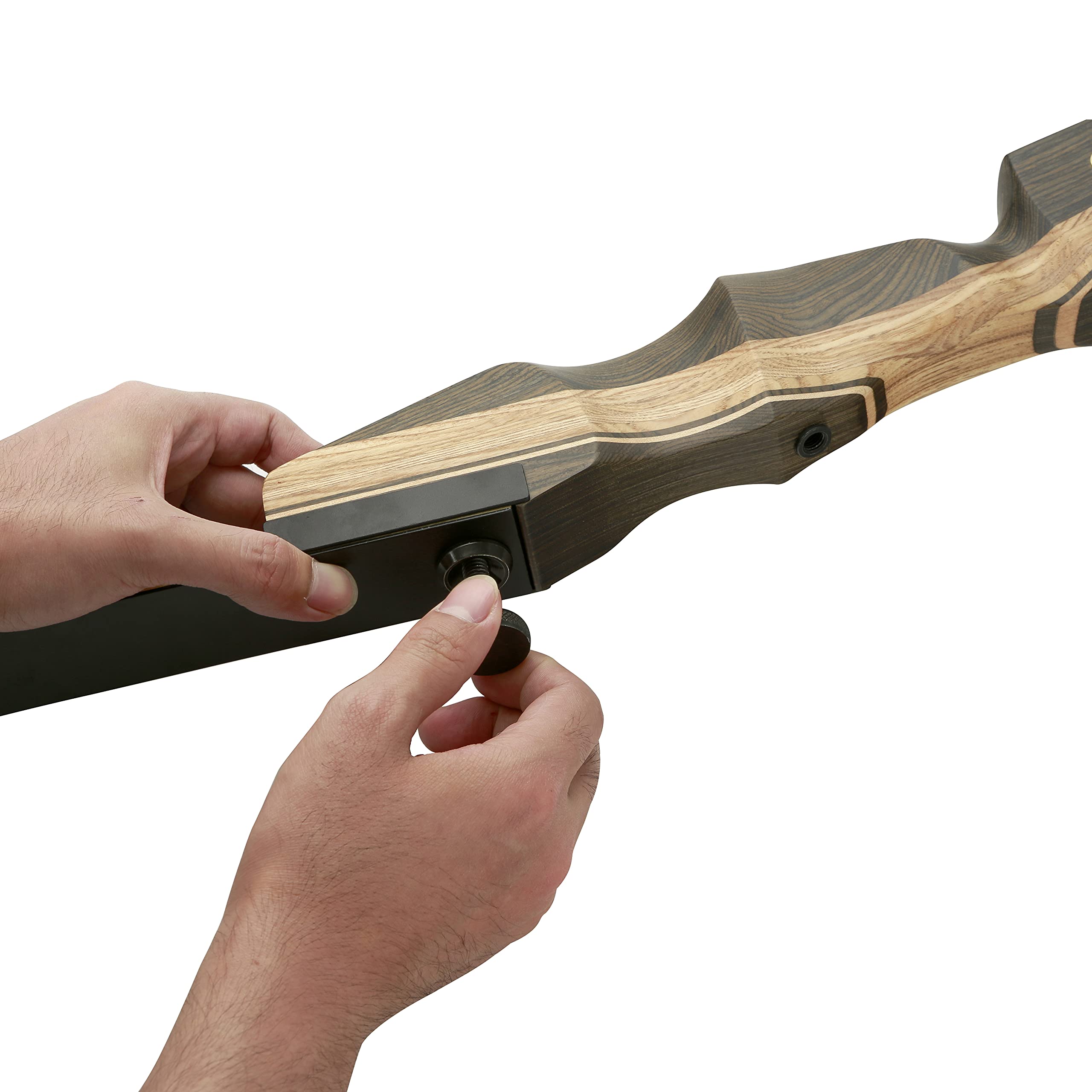 Deerseeker Outdoor limb setup closeup showing limb orientation markers