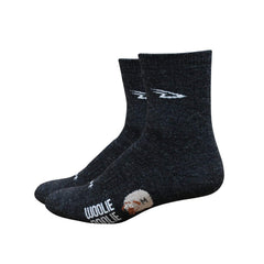 DEFEET Woolie Boolie 4-Inch Arch Support sock, cushioned mid-weight for all-day comfort.