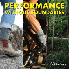 DEFEET Woolie Boolie insulation around toe and heel enhances warmth on cool rides.