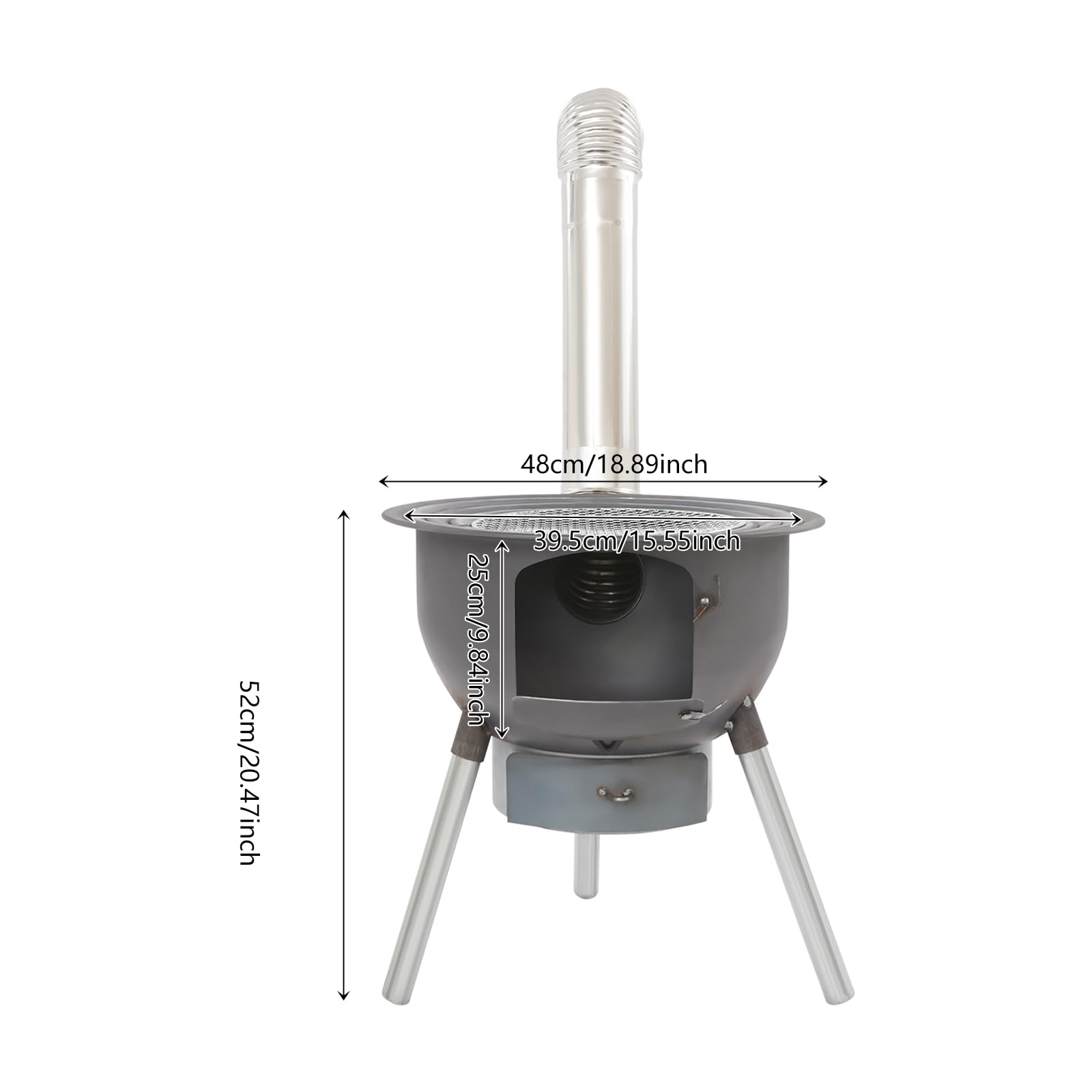 DEIGEHJRE dimensions and capacity highlighting ample cooking space