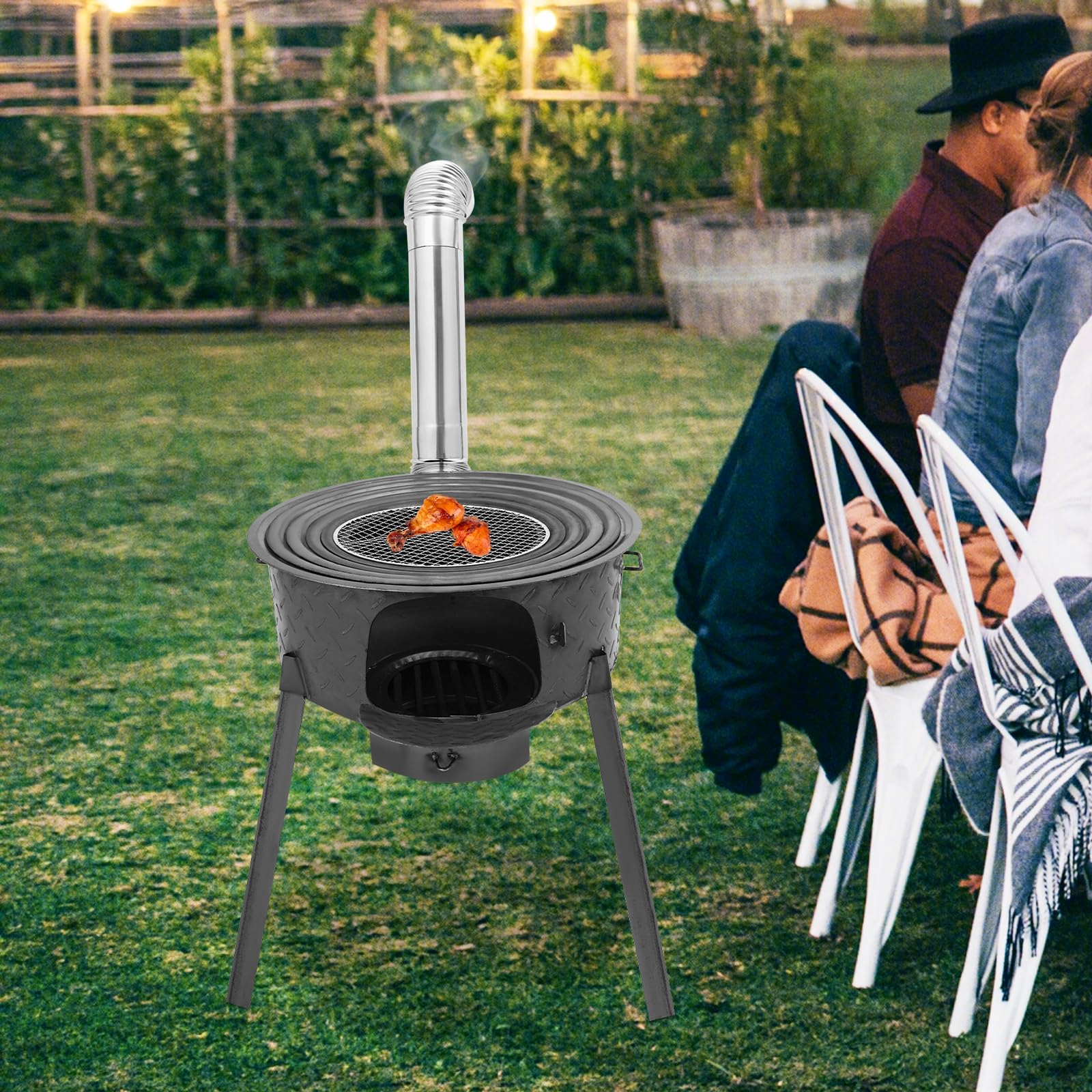 DEIGEHJRE stove top cooking area highlighting versatile pots and grill space