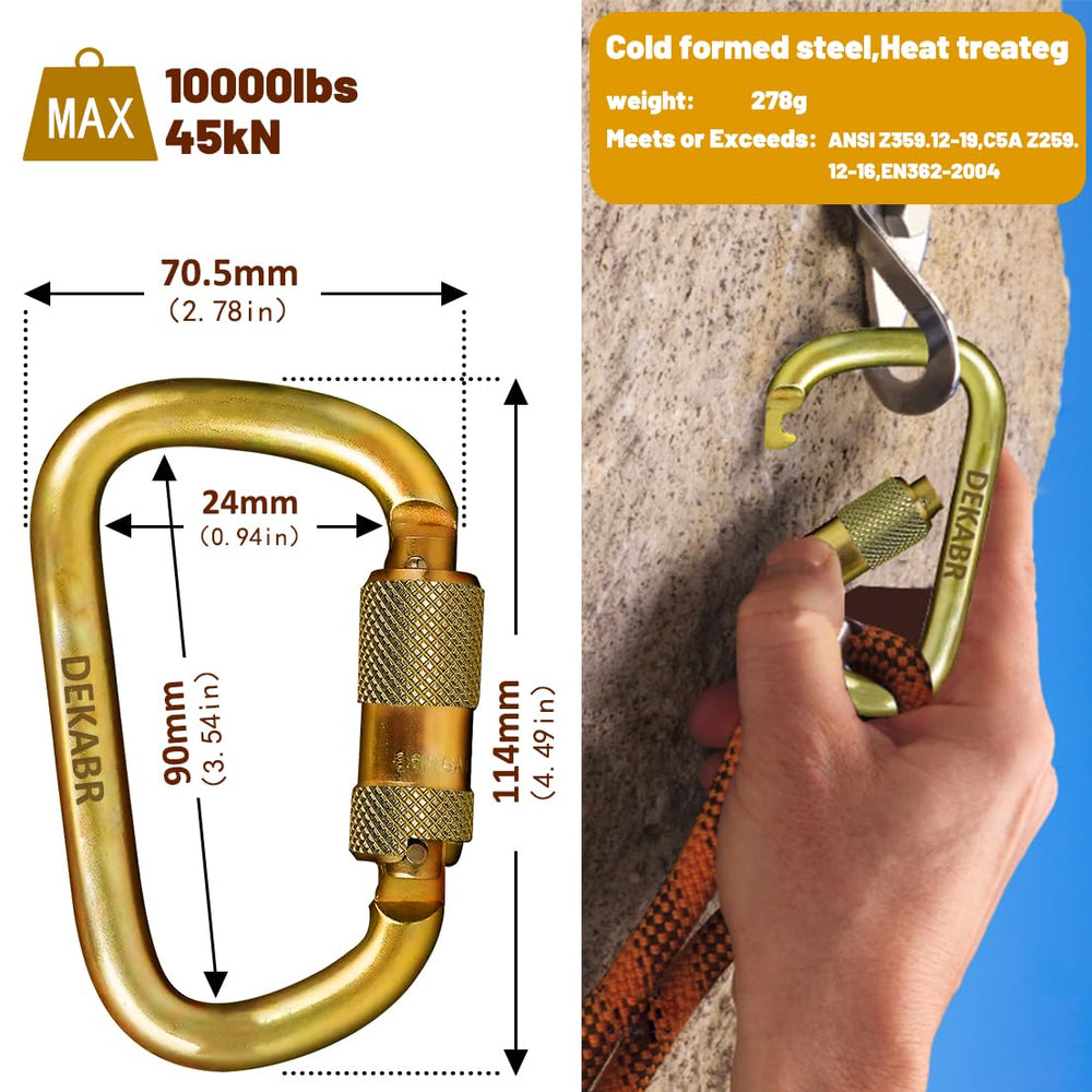 DEKABR twist-lock barrel enabling single-handed release while safely locked